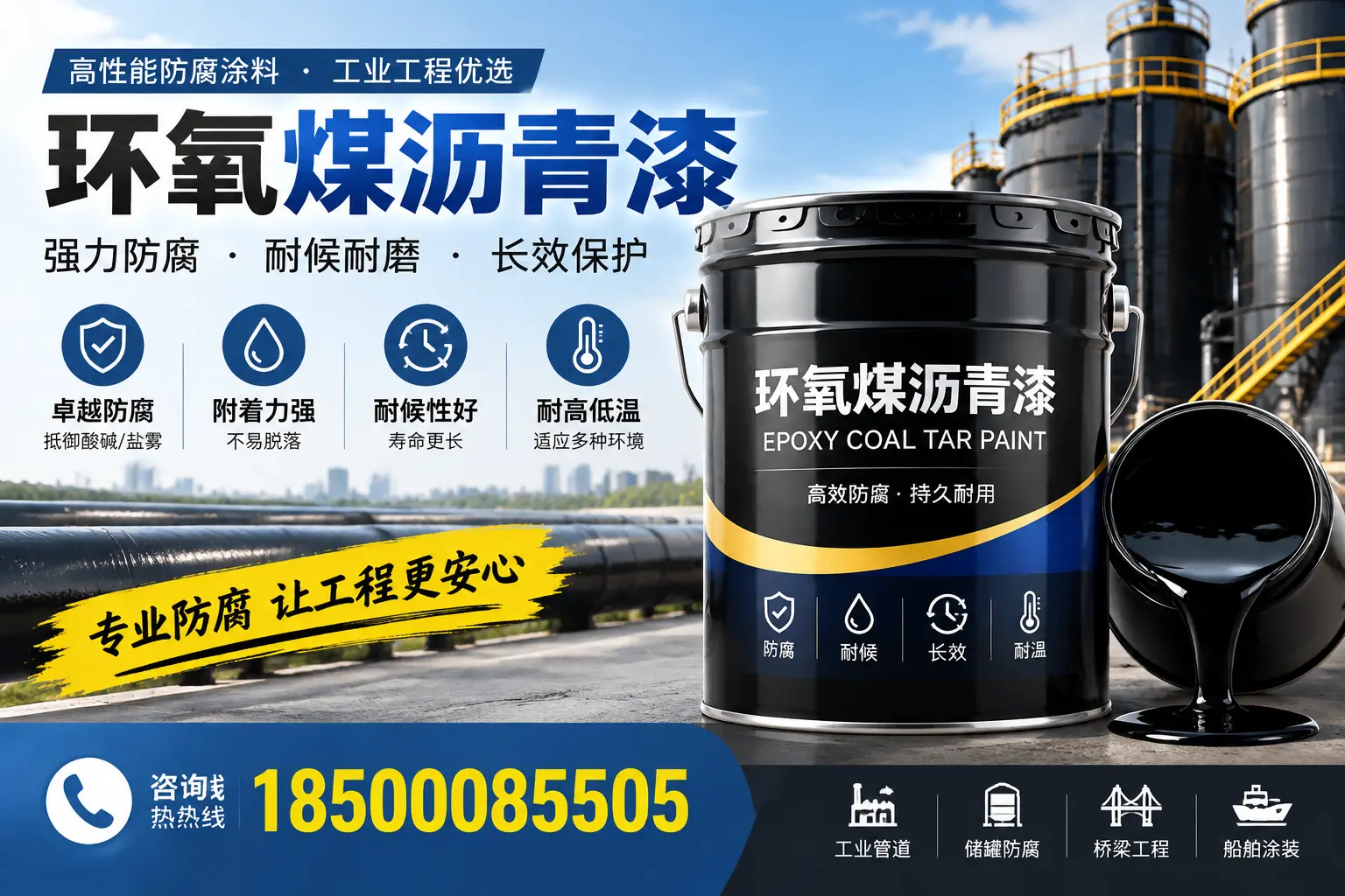环氧煤沥青漆的施工方法与注意事项,确保在晋城顺利完成